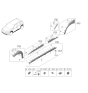 Diagram for 2022 Hyundai Kona Electric Door Moldings - 87721-J9NA0-R2P