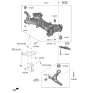 Diagram for 2021 Hyundai Kona Electric Crossmember Bushing - 62486-K4000