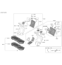 Diagram for 2023 Hyundai Kona Electric Seat Cover - 89360-K4010-PUM