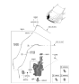 Diagram for 2022 Hyundai Kona Washer Reservoir - 98620-J9300