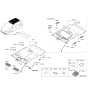 Diagram for 2023 Hyundai Kona Electric Sun Visor - 85220-J9220-TTX