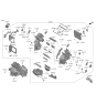 Diagram for Hyundai Kona Electric Heater Core - 97130-K4000