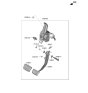 Diagram for Hyundai Kona Electric Brake Pedal - 32800-K4000