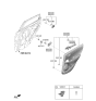 Diagram for 2022 Hyundai Kona Electric Door Handle - 83610-J9510-NVC