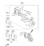 Diagram for 2021 Hyundai Kona Electric Brake Pad Set - 58302-K4A05