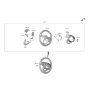 Diagram for 2022 Hyundai Kona Electric Steering Wheel - 56120-J9000-TRY