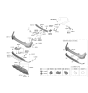 Diagram for 2022 Hyundai Kona Electric Bumper - 86611-K4AA0