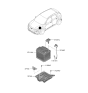 Diagram for 2023 Hyundai Kona Electric Car Batteries - 37110-3X000