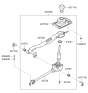 Diagram for Hyundai Automatic Transmission Shift Levers - 43700-2M630-9P