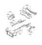 Diagram for Hyundai Radiator Support - 64101-2M500