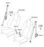 Diagram for 2014 Hyundai Genesis Coupe Seat Belt - 88810-2M510-9P