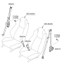 Diagram for 2015 Hyundai Genesis Coupe Seat Belt - 88810-2M510-9P