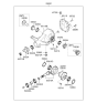 Diagram for 2009 Hyundai Genesis Pinion Bearing - 53048-3C000