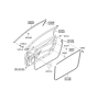 Diagram for Hyundai Genesis Coupe Weather Strip - 82220-2M002