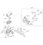 Diagram for 2015 Hyundai Genesis Coupe Air Duct - 28210-2M300