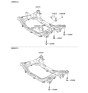 Diagram for 2013 Hyundai Genesis Coupe Front Cross-Member - 62410-2M110