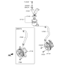 Diagram for Hyundai Genesis Coupe Power Steering Pump - 57100-2M400