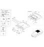 Diagram for 2015 Hyundai Genesis Coupe Dome Light - 92800-2M500-9P