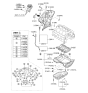 Diagram for 2012 Hyundai Genesis Oil Pan - 21510-3C600