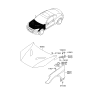 Diagram for 2012 Hyundai Genesis Coupe Hood - 66400-2M500