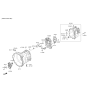 Diagram for 2010 Hyundai Genesis Coupe Bellhousing - 43111-25201