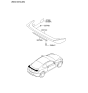 Diagram for 2010 Hyundai Genesis Coupe Spoiler - 87251-2M000