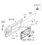 Diagram for 2016 Hyundai Genesis Coupe Window Regulator - 82471-2M000