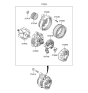 Diagram for 2009 Hyundai Genesis Coupe Alternator Case Kit - 37330-2C110