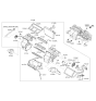 Diagram for Hyundai Genesis Coupe Evaporator - 97140-2M000