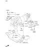 Diagram for 2010 Hyundai Genesis Coupe Engine Mount Torque Strut - 21832-2M050