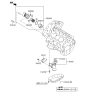 Diagram for Hyundai Sonata Hybrid Engine Oil Cooler - 26410-2G000