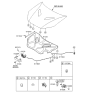 Diagram for 2014 Hyundai Genesis Coupe Hood Latch - 81130-2M500