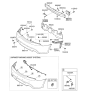 Diagram for 2016 Hyundai Genesis Coupe Parking Assist Distance Sensor - 95720-2M000-YG3