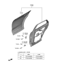 Diagram for 2023 Hyundai Genesis Electrified GV70 Door Hinge - 77910-AR000