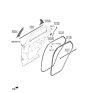 Diagram for 2023 Hyundai Genesis GV70 Weather Strip - 83110-AR000