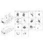 Diagram for 2022 Hyundai Genesis GV70 Parking Assist Distance Sensor - 99240-AR020