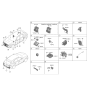 Diagram for Hyundai Genesis GV70 Parking Assist Distance Sensor - 99240-AR020