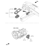 Diagram for Hyundai Genesis GV70 Shift Indicator - 46750-AR100