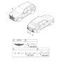 Diagram for 2023 Hyundai Genesis Electrified GV70 Emblem - 86300-AR000