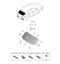 Diagram for Hyundai Genesis Electrified GV70 Tailgate Handle - 81820-AR000