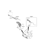 Diagram for 2023 Hyundai Genesis Electrified GV70 Wiper Blade - 98850-AR000