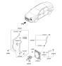 Diagram for 2016 Hyundai Sonata Hybrid Oil Cooler Hose - 25420-E6000