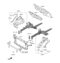 Diagram for 2016 Hyundai Sonata Hybrid Radiator Support - 64101-C1000