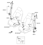 Diagram for 2019 Hyundai Sonata Hybrid Seat Belt - 88810-E6560-PPB