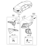 Diagram for 2016 Hyundai Sonata Hybrid Back Up Light - 92404-E6120