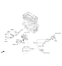 Diagram for 2016 Hyundai Sonata Hybrid Oil Cooler Hose - 25473-2E271