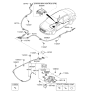 Diagram for 2017 Hyundai Sonata Hybrid Parking Brake Cable - 59760-E6000