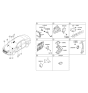 Diagram for 2016 Hyundai Sonata Hybrid Air Bag Control Module - 95910-E6500