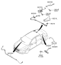 Diagram for 2017 Hyundai Sonata Hybrid Antenna - 96210-E6550-EB