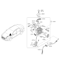 Diagram for 2017 Hyundai Sonata Hybrid Automatic Transmission Shift Levers - 46700-C1210